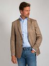 Passande Blazer i linne Panama Beige Model / Voorkant