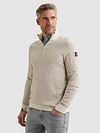 Vanguard Maglione Half Zip Ecru Model / Voorkant