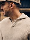 Maglione Suitable Riva Knit Ecru Model / Detail