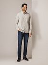 State of Art Shirt Poplin Print Beige