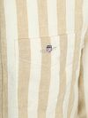 Gant Cotton Linen Overhemd Streep Beige Product / Detail