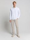 Chino No Excess 4-Way Stretch Sedoc Stone Model / Voorkant