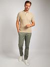 Suitable Respekt Polo Struktur Stickad Beige Model / Voorkant