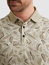 Vanguard Poloshirt Piqué Print Beige Model / Detail