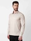 Desoto Longsleeve Poloshirt Essential Beige Model / Voorkant