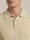 Suitable Knitted Jacquard Polo Shirt Sand Model / Detail