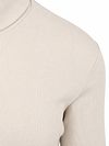 Marc O'Polo Pull Col Roulé Bleu Ecru