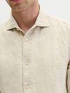 Marc O'Polo Shirt Linen Ecru Model / Detail