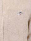 Gant Skjorta Cotton Linen Beige Product / Detail