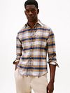Tommy Hilfiger Flannel Skjorte Ternet Beige Model / Voorkant