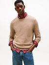 Tommy Hilfiger Structure Pullover Beige Model / Voorkant