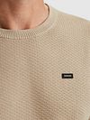 Vanguard T-Shirt Structuur Beige Model / Detail