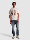 Cast Iron T-shirt Print White Down