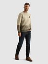 PME Legend Striped Structure Pullover Beige