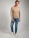 Suitable Merino Pullover V-Hals Beige Model / Voorkant