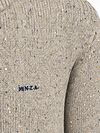 NZA Pullover Mocker Eltham Knit Melange Tan Sand