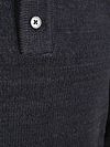 Suitable Button Longue Melange Poloshirt Navy