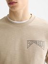 Scotch and Soda Sweater Logo Beige Model / Detail