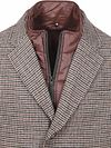 Suitable Manteau Mix Laine Pepita Beige Camel