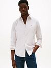 Tommy Hilfiger Oxford koszula w paski beżowa Model / Voorkant