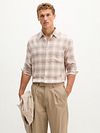 Marc O'Polo Shirt Check Beige Model / Voorkant