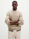 Marc O'Polo Pullover Melange Medium Beige Model / Voorkant