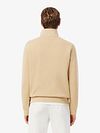 Sweter Lacoste z zamkiem w kolorze beżowym Model / Achterkant