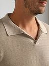 Suitable Sweter Riva Structure Melange Sand Model / Detail