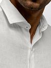 State of Art Camicia Lino White Model / Detail