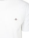 T-shirt GANT Shield con piccolo logo in cotone bianca Product / Detail