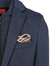 Suitable Colbert Lommer Twill Inlay Marineblå