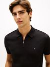 Tommy Hilfiger Half-Zip Polo Interlock Marinblå Model / Detail