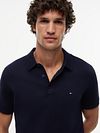Tommy Hilfiger Stickad Polo Marinblå Model / Detail