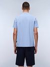 Napapijri Ealis Polo Chambray Blauw Model / Achterkant