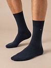 Tommy Hilfiger 2-pack sokker fugleøye blå 001 Model / Voorkant