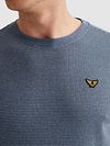 PME Legend T-shirt Two Tone Texture Bijou Blue Model / Detail