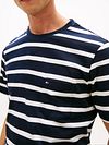 Tommy Hilfiger T-skjorte Stripet Mørkeblå Model / Detail