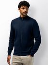 State Of Art Halbzip Pullover Structure Navy Model / Voorkant