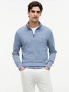 Tommy Hilfiger Halvzip Tröja Essential Ljusblå Model / Voorkant