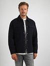 Suitable Overshirt Uldmiks Marineblå Model / Voorkant med Stefan