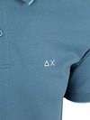 Sun68 Poloshirt Små Stribet Krave Petrol Blå Product / Detail
