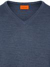 Suitable Merino Pullover V-Neck Denim Blå Product / Detail