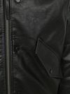 Scotch and Soda Faux Leather Bomberjack Black Product / Detail