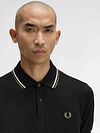 Fred Perry Polo Twin Tipped M3600 Black W54 Model / Detail