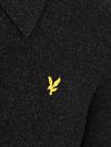 Lyle & Scott Longsleeve Poloshirt Lambswool Black