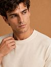 King Essentials The Steve T-Shirt Écru Model / Detail