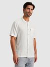 Camisa de manga corta Cast Iron de mezcla de lino en blanco Model / Voorkant