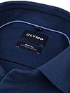 Olymp Japanese Knitted Hemd Twill Navy