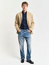 Gant Casual Hemd Poplin Navy Model / Voorkant