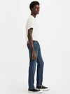 Levi's 511 Denim Jeans Navy Blau Model / Zijkant